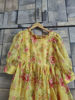 Picture of Yellow floral mid length frock