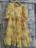 Picture of Yellow floral mid length frock