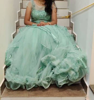 Picture of Layered Netted Long Frock