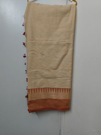Picture of Chennur pure lenin cotton saree with unstitched blouse