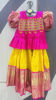 Picture of Kanchi Pattu lehenga with maggam work Blouse For 2-3Y
