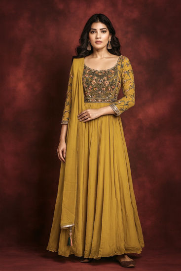 Picture of Taruni Brand Georgette Embroidery dress with duppatta