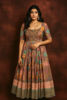Picture of Taruni’s Floral Pattu Embroidery dress