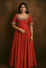 Picture of Red embroidered dress