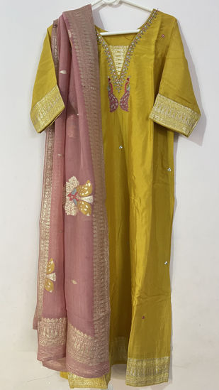 Picture of Yellow dress- 3 piece set