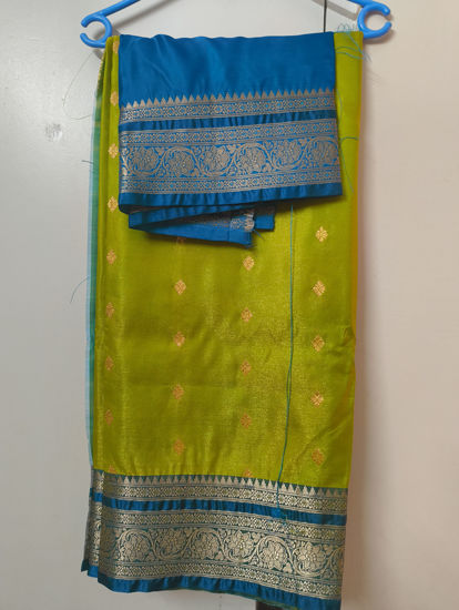 Picture of Mushroom silk saree