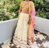 Picture of Neerus Brand - yellow and cream lehanga