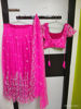 Picture of Pink Crop Top Lehenga Set
