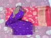 Picture of Pure Banaras saree with maggam work Blouse