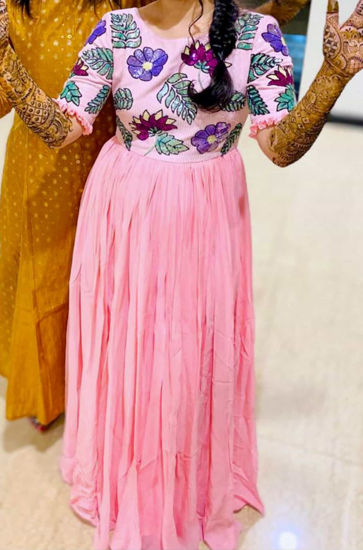 Picture of Label Aamraa by Lavanya Pink dress