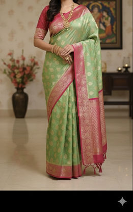 Picture of Georgette benaras saree