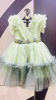 Picture of Pista green soft net party wear frock For 2-4Y