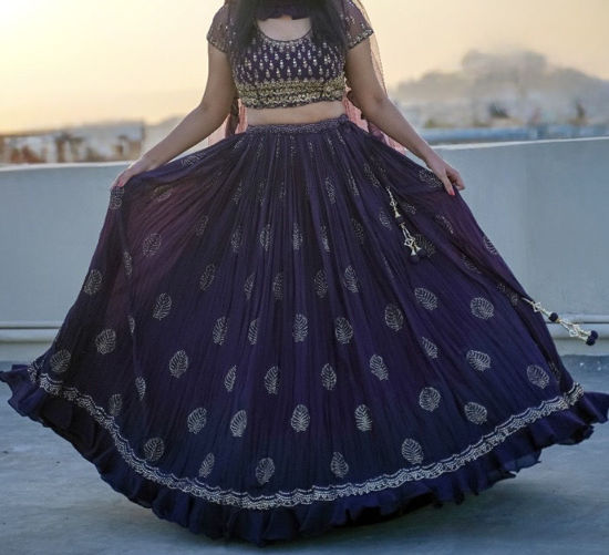 Picture of Wine Lehenga