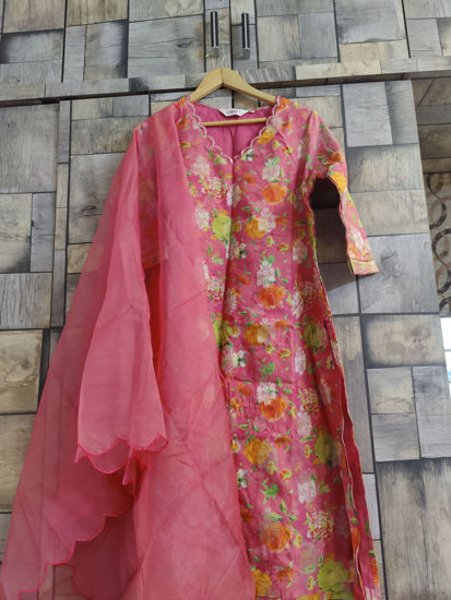 Picture of Biba 38 three piece with Organza Dupatta