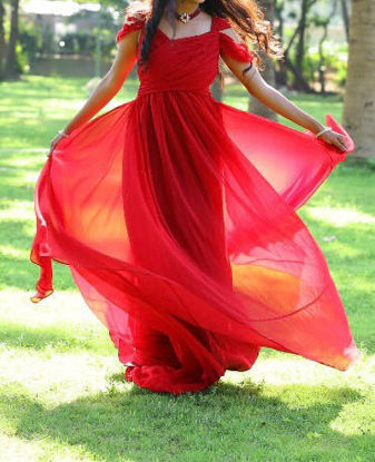 Picture of Red photoshoot dress