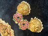 Picture of Mortantra 22k gold plated jadau kumdan earrings
