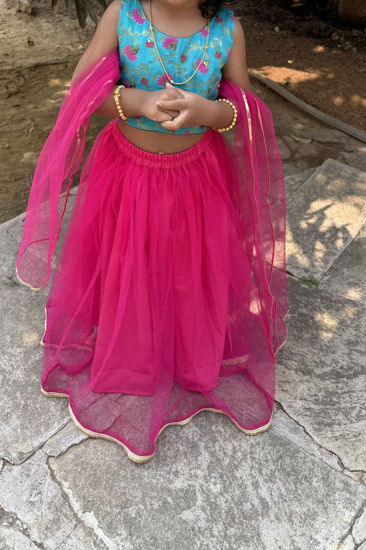 Picture of Brocade top and lehenga set For 2-4Y
