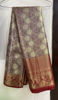 Picture of Maroon Semi Kanjeevaram saree with running blouse