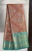 Picture of Never worn Blue and burnt orange combination pattu saree