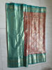 Picture of Never worn Blue and burnt orange combination pattu saree