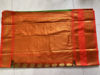 Picture of Green with orange semi gadwal saree