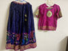 Picture of Ikkat Pattu pavada with maggam work blouse For 10-13Y