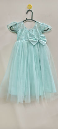 Picture of Sea Green Netted Frock For 3-4Y