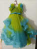 Picture of Green and blue Layered Frock for 6-7Y