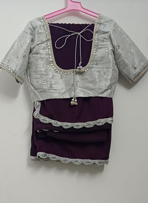 Picture of Never worn designer saree with maggam and designer blouse