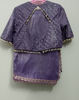 Picture of Lavender tissue saree with designer blouse and blouse piece