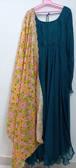 Picture of Georgette long frock with dupatta