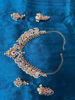 Picture of Matte finish guttapusalu neckpiece with 2 sets of earrings