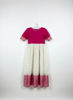 Picture of White and pink long frock