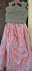 Picture of Pink sequence thread work lehanga with 2 blouses For 4-5Y