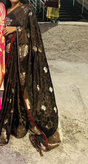 Picture of Banaras Saree with stitched blouse