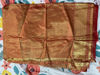 Picture of Never worn Peacock weave pattu  red border saree  with unstitched blouse
