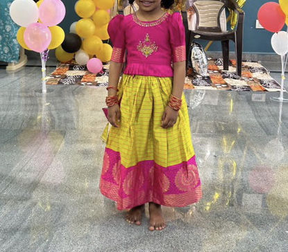 Picture of Ethnic Skirt and Blouse For 2-4Y