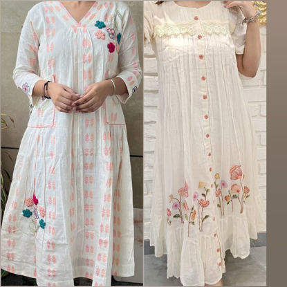 Picture of Combo of Mul cotton frocks
