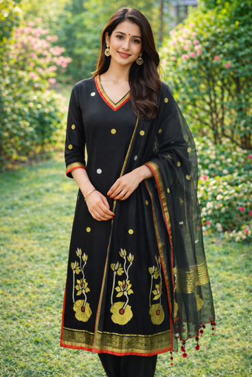 Picture of Mridani clothing Pure muslin jamdani kurta and bottom