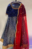 Picture of Navy blue lehenga set