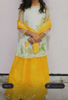 Picture of Organza kurta with yellow lehnga  For 4-6Y
