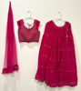 Picture of Elegant pink crop top Lehenga