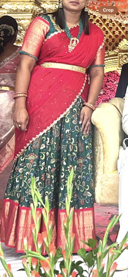 Picture of Kanchipattu kalamkari lehanga