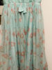 Picture of Sea Blue floral Anarkali with pink net Duppata