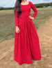 Picture of Red chikankari long dress