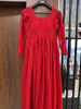 Picture of Red chikankari long dress