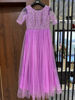 Picture of Lilac hand worked  long dress