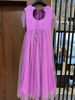 Picture of Lilac hand worked  long dress