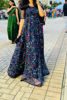 Picture of Blue organza kalamkari long dress