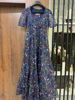 Picture of Blue organza kalamkari long dress